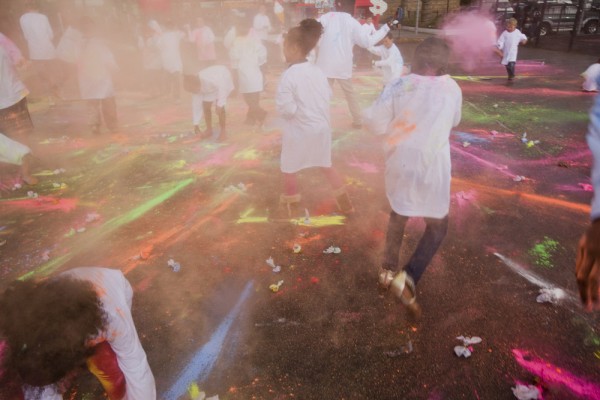 Saturday Fiesta paint fight