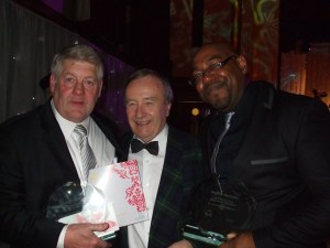 Graham Hodgkiss and Step[hen Barnabis at the awards night