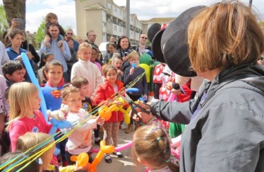 Wood St Plaza park ribbon cutting