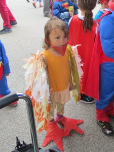 Wood St plaza fancy dress winning child