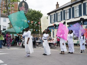 Dancers with flags