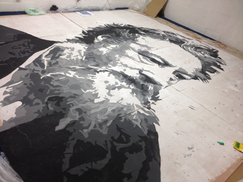 William Morris portrait by Wood St Walls