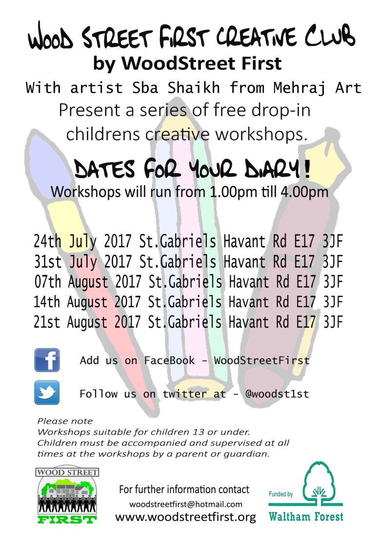 Wood Street First B5 size flyer 2017